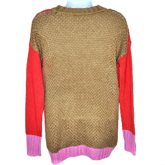 Urban Outfitters Coincidence & Chance Color Block Sweater Size Small - Picture 3 of 7